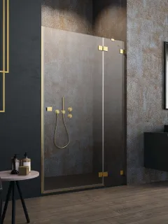 Essenza Pro 8 Gold DWJ arany zuhanyajtó 90 átlátszó jobbos