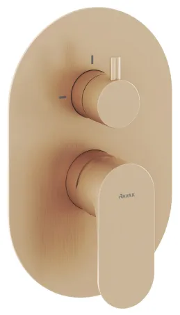 Eleganta falba süllyesztett csaptelep, kétutas, belső egység nélkül EL 065.60RGB.O2.RB07E, Rose Gold Brushed
