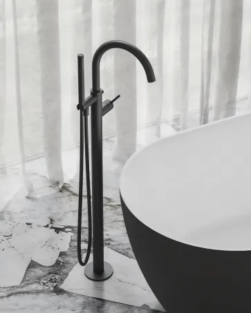 Espirit padlón álló kádcsaptelep szettel ES 080.20BLM.RB07G, Black Matt