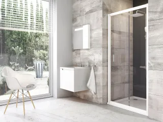 Blix BLDP2 100 zuhanyajtó fehér+transparent