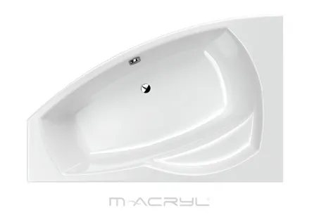 Claudia aszimmetrikus akril kád 160x105 jobbos