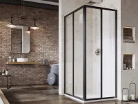 Supernova SRV2-100 195 S zuhanykabin fekete+transparent