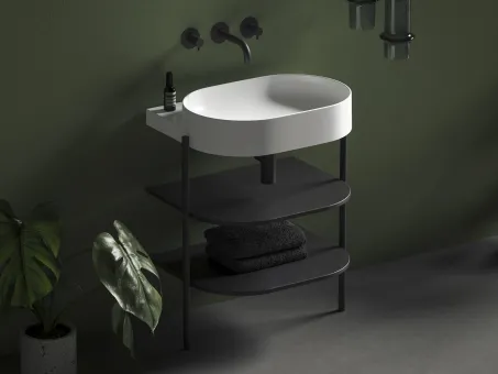 Yard 60 kerámiamosdó, matt fehér, túlfolyó furat nélkül