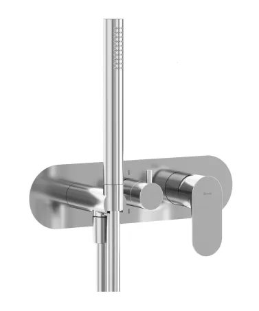 Eleganta falba süllyesztett csaptelep szettel, kétutas, belső egység nélkül EL 065.00CR.O2.RB07D.+S, Chrome
