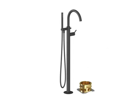 Espirit padlón álló kádcsaptelep szettel ES 080.20BLM.RB07G, Black Matt