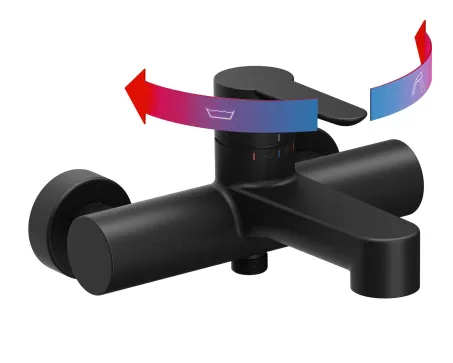 Puri kádcsaptelep 150 mm PU 022.20BL, fekete