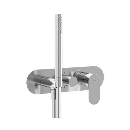 Eleganta falba süllyesztett csaptelep szettel, kétutas, belső egység nélkül EL 065.00CR.O2.RB07D.+S, Chrome