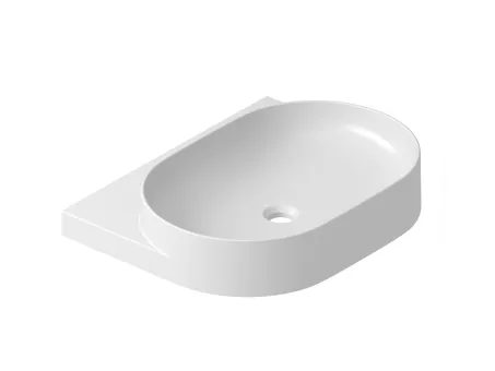 Yard 60 kerámiamosdó, matt fehér, túlfolyó furat nélkül