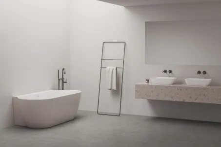 Espirit padlón álló kádcsaptelep szettel ES 080.20GB.RB07G, Graphite Brushed