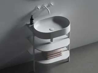 Yard 60 kerámiamosdó, fehér, túlfolyó furat nélkül