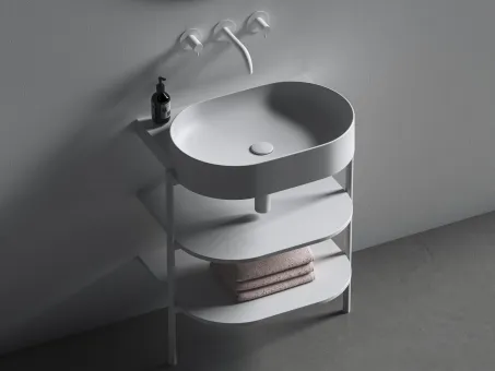 Yard 60 kerámiamosdó, fehér, túlfolyó furat nélkül