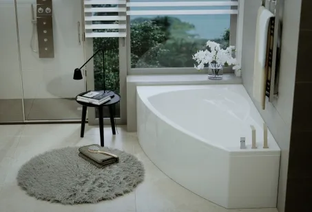 Claudia aszimmetrikus akril kád 170x115 jobbos