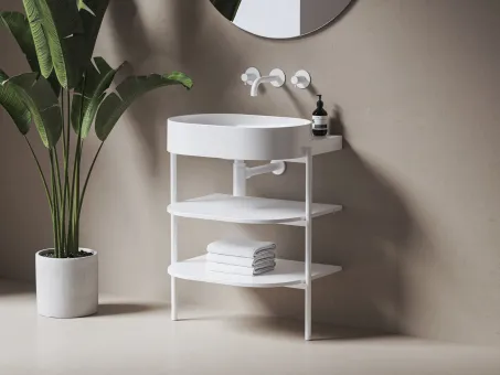 Yard 60 kerámiamosdó, fehér, túlfolyó furat nélkül