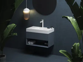 SD Lite 80 fürdőszobai szekrény mosdó alá Deepsea Blue