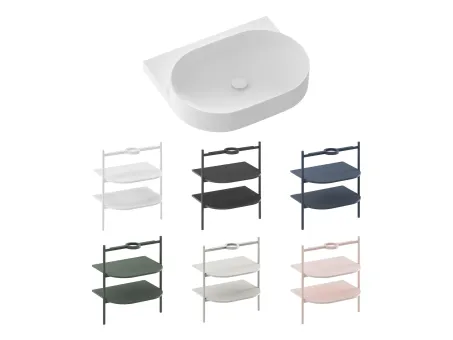 Yard 60 kerámiamosdó, fehér, túlfolyó furat nélkül