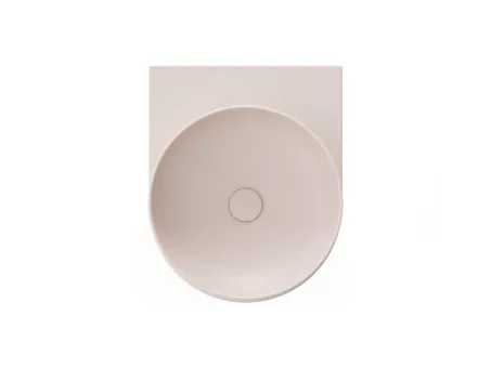 Yard 40 kerámiamosdó Alabaster Pink, túlfolyó furat nélkül