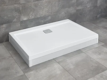Argos D szögletes zuhanytálca lábbal 140x90 fehér, ajándék szifonnal