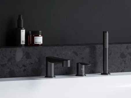 Puri kádperem csaptelep szett PU 026.20BL, fekete