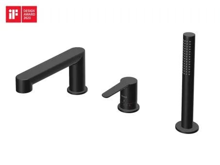 Puri kádperem csaptelep szett PU 026.20BL, fekete