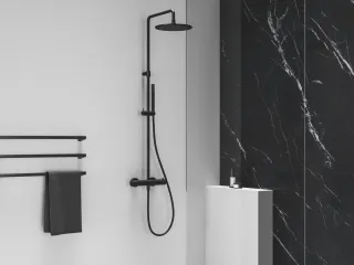 Espirit termosztátos zuhanyoszlop szettel ES 091.20BLM, Black Matt