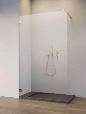 Essenza Pro Gold Walk-in arany zuhanyfal 60 átlátszó