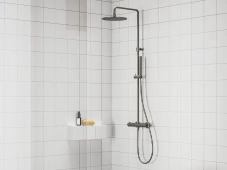 Espirit termosztátos zuhanyoszlop szettel ES 091.20GB, Graphite Brushed