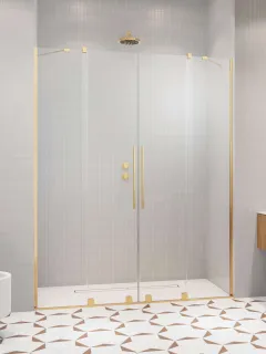 Furo Gold DWD arany zuhanyajtó 130 átlátszó