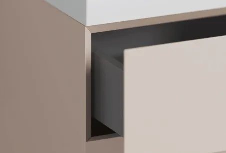 SD Lite 80 fürdőszobai szekrény mosdó alá Alabaster Pink