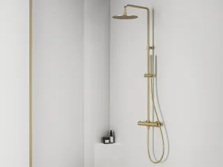 Espirit termosztátos zuhanyoszlop szettel ES 091.60RGB, Rose Gold Brushed