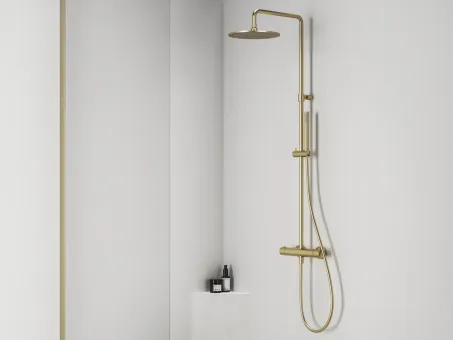 Espirit termosztátos zuhanyoszlop szettel ES 091.60RGB, Rose Gold Brushed