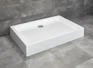 Laros D szögletes zuhanytálca 100x90 fehér, ajándék szifonnal