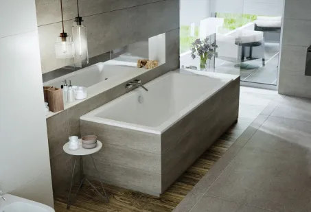 Sabina Slim egyenes akril kád 180x80