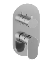 Eleganta falba süllyesztett csaptelep, háromutas, belső egység nélkül EL 068.00CR.O3.RB07F, Chrome
