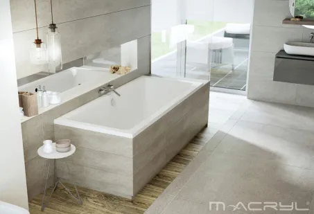 Sabina egyenes akril kád 160x75