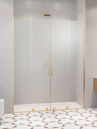Furo Gold DWD arany zuhanyajtó 140 átlátszó