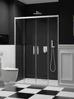 Idea White DWD fehér zuhanyajtó 170 átlátszó