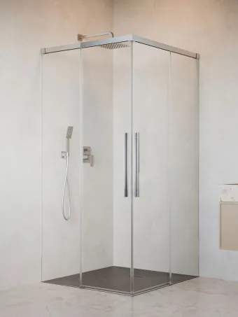 Idea 8 QL KDD szögletes zuhanykabin 80x120 átlátszó