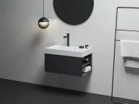 SD Lite 80 J fürdőszobai szekrény mosdó alá matt fekete