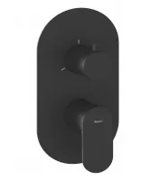 Eleganta falba süllyesztett csaptelep, háromutas, belső egység nélkül EL 068.20BLM.O3.RB07F, Black Matt