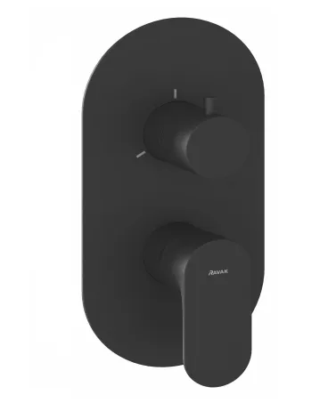 Eleganta falba süllyesztett csaptelep, háromutas, belső egység nélkül EL 068.20BLM.O3.RB07F, Black Matt