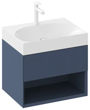 Lite 60 mosdó fehér, túlfolyó nélkül, csaptelep furattal