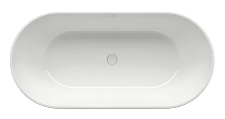 Freedom O 169x80, akrilkád, fehér szabadonálló, fehér/fekete/króm lefolyó