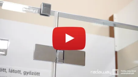 Arta DWJ II zuhanyajtó 130 átlátszó balos