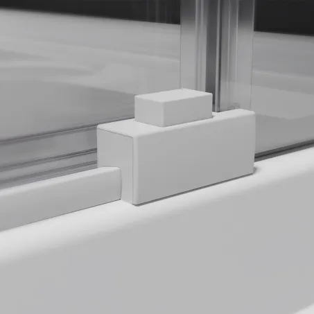 Idea White KDJ szögletes fehér zuhanykabin 120x90 átlátszó balos