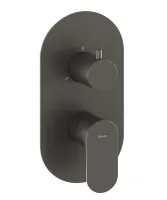 Eleganta falba süllyesztett csaptelep, háromutas, belső egység nélkül EL 068.20GB.O3.RB07F, Graphite Brushed