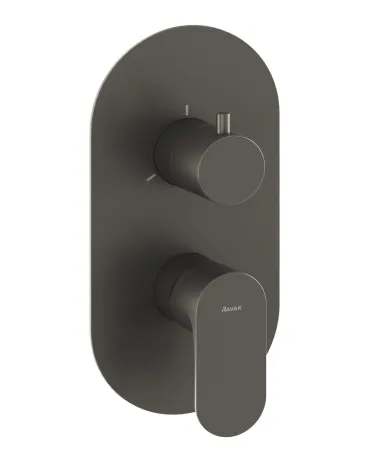 Eleganta falba süllyesztett csaptelep, háromutas, belső egység nélkül EL 068.20GB.O3.RB07F, Graphite Brushed