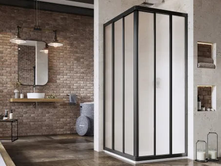 Supernova ASRV3-75 zuhanykabin-198 fekete+grape