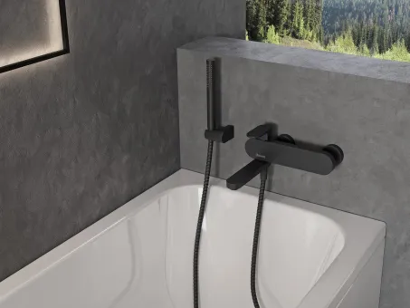 Chrome kádcsaptelep szett nélkül CR 022.20BL, fekete