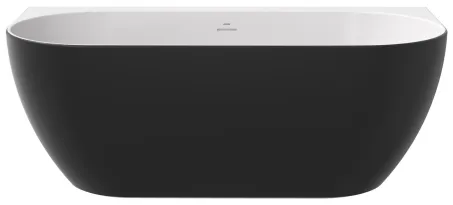 Freedom Wall 166x80 akrilkád, fekete/fehér, fekete/fehér/króm lefolyó