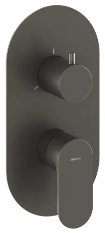 Eleganta falba süllyesztett csaptelep, háromutas, belső egység nélkül EL 068.20GB.O3.RB07F, Graphite Brushed